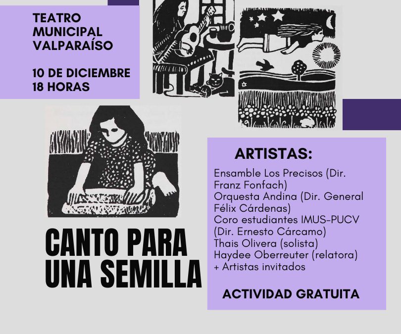 CONMEMORACIÓN DEL DÍA DE LOS DERECHOS HUMANOS TENDRÁ CONCIERTO EN EL TEATRO MUNICIPAL DE VALPARAÍSO
