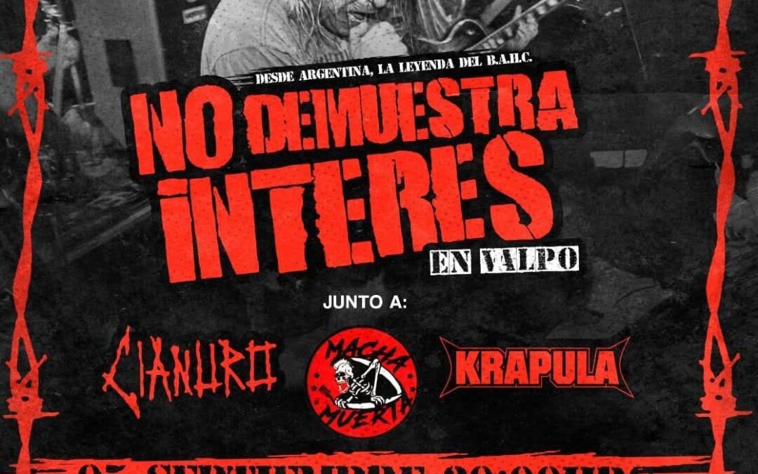 LA LEGENDARIA BANDA NDI (NO DEMUESTRES INTERES), LLEGA A VALPARAISO JUNTO A EMBLEMAS LOCALES